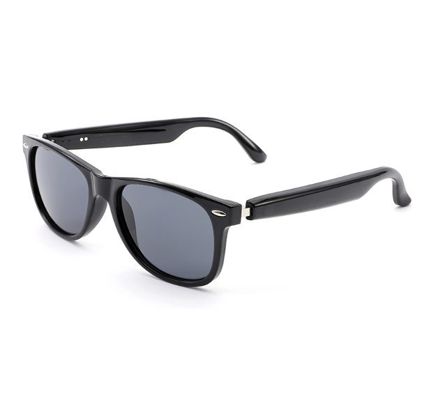 LC-102-07 Glossy Black Frame - Sunglasses Gray Lenses Glossy Black Frame - Anti-Blue Light Transparent to Gray Lenses