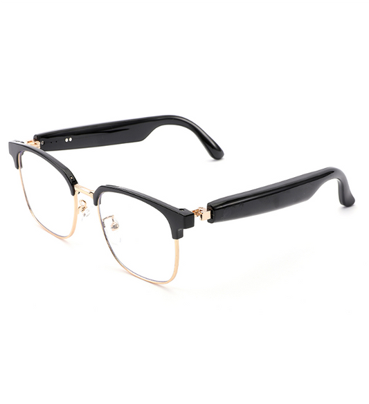 LC-102-01 Glossy black and gold wire frame Glossy black and silver wire frame