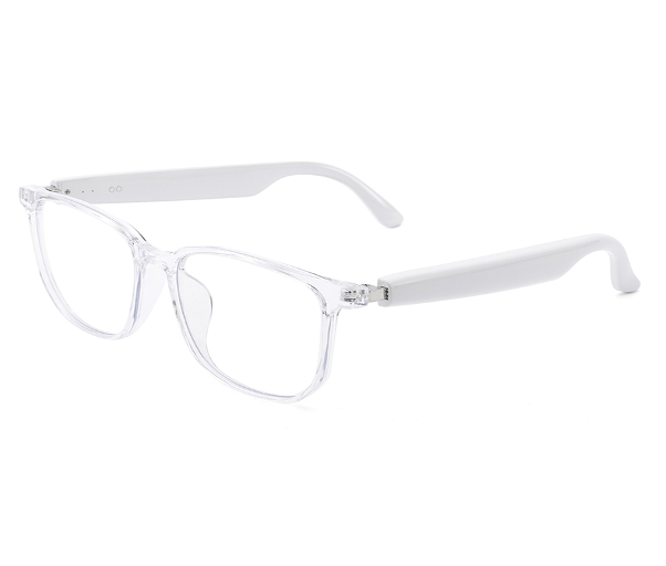 LC-102-03 Bright transparent frame - blue light blocking transparent gray lenses Transparent pink frame - blue light blocking transparent gray lenses