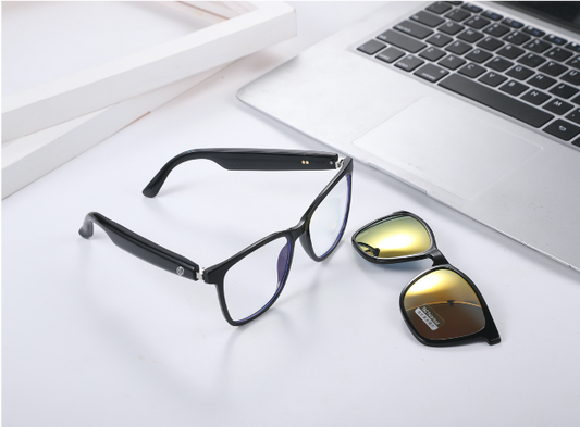 LC-102-18 Magnetic Polarized Gray / Polarized Blue / Polarized Orange - Anti-Blue Light