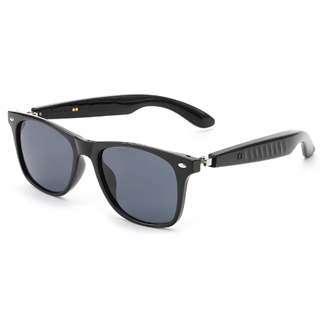 LC-103-02 Glossy Black Frame - Sunglasses Gray Lenses Glossy Black Frame - Anti-Blue Light Transparent to Gray Lenses