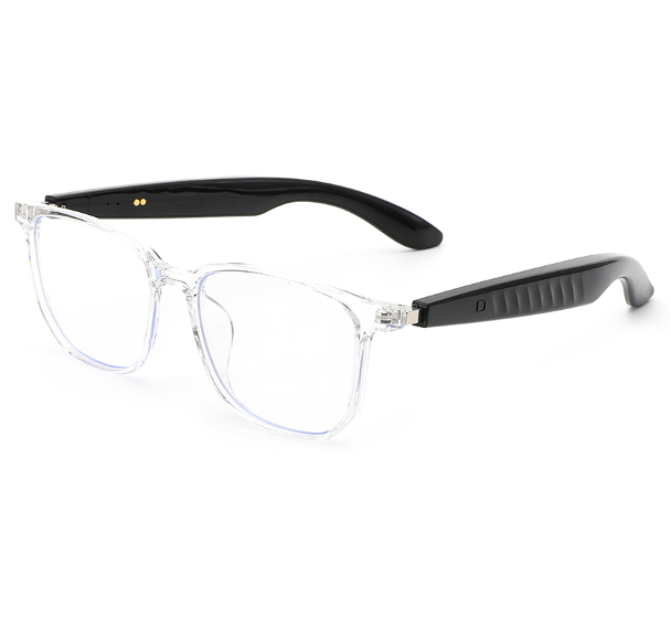 LC-103-03 Bright Transparent Frame - Anti-Blue Light Transparent to Gray Lenses Transparent Pink Frame - Anti-Blue Light Transparent to Gray Lenses