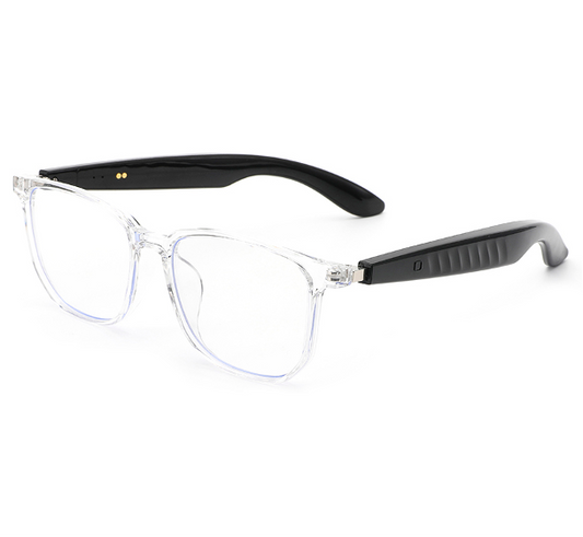 LC-103-03 Bright Transparent Frame - Anti-Blue Light Transparent to Gray Lenses Transparent Pink Frame - Anti-Blue Light Transparent to Gray Lenses