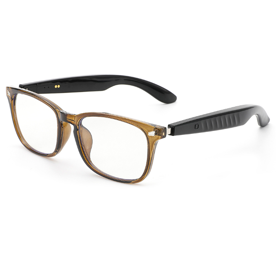 LC-103-05 Glossy black frame - sunglasses gray lenses Olive green frame - anti-blue light transparent lenses that turn gray