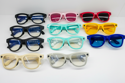 M01 Lunette AI Video Audio Temples: PC+ABS (oil injection light) Frame: PC+ABS Lens: AC Clear