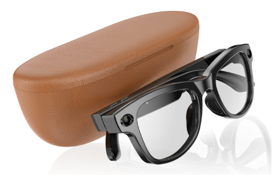 M02 Single-sided  physical button +  inductive wearing switch Temple: PC (matte/glossy), metal hinge Frame: PC (Matte/Gloss) Lenses: Color Changing Lenses