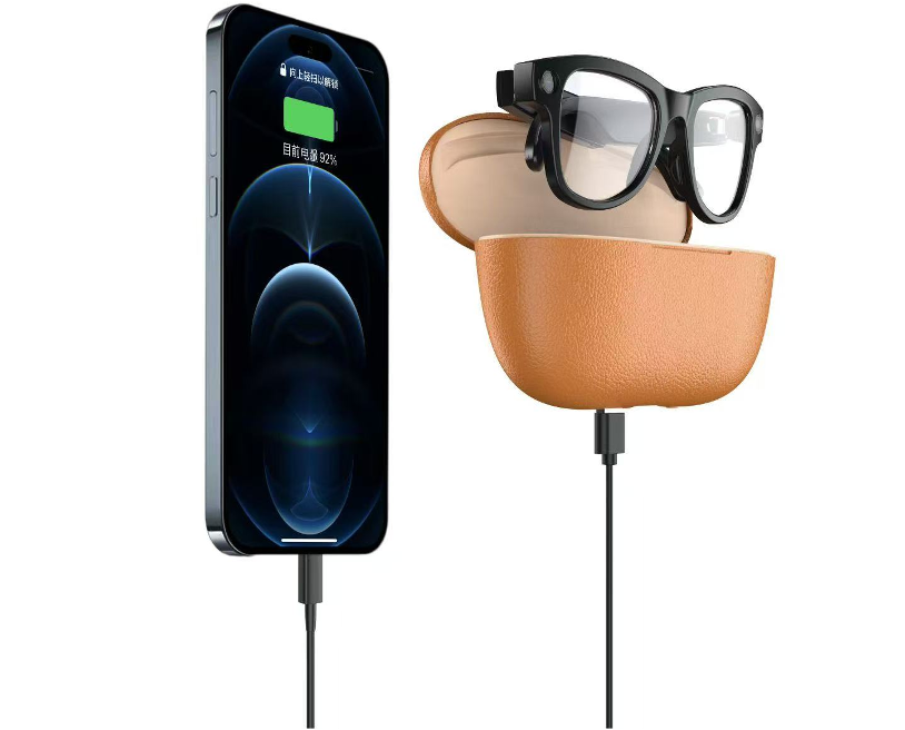 M02 Single-sided  physical button +  inductive wearing switch Temple: PC (matte/glossy), metal hinge Frame: PC (Matte/Gloss) Lenses: Color Changing Lenses